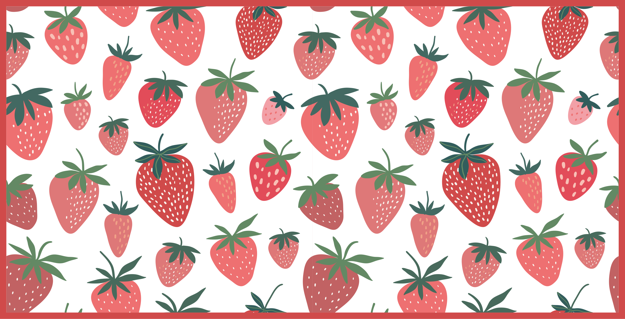 Tappeto pvc cucina delizia di fragole succose - TenStickers