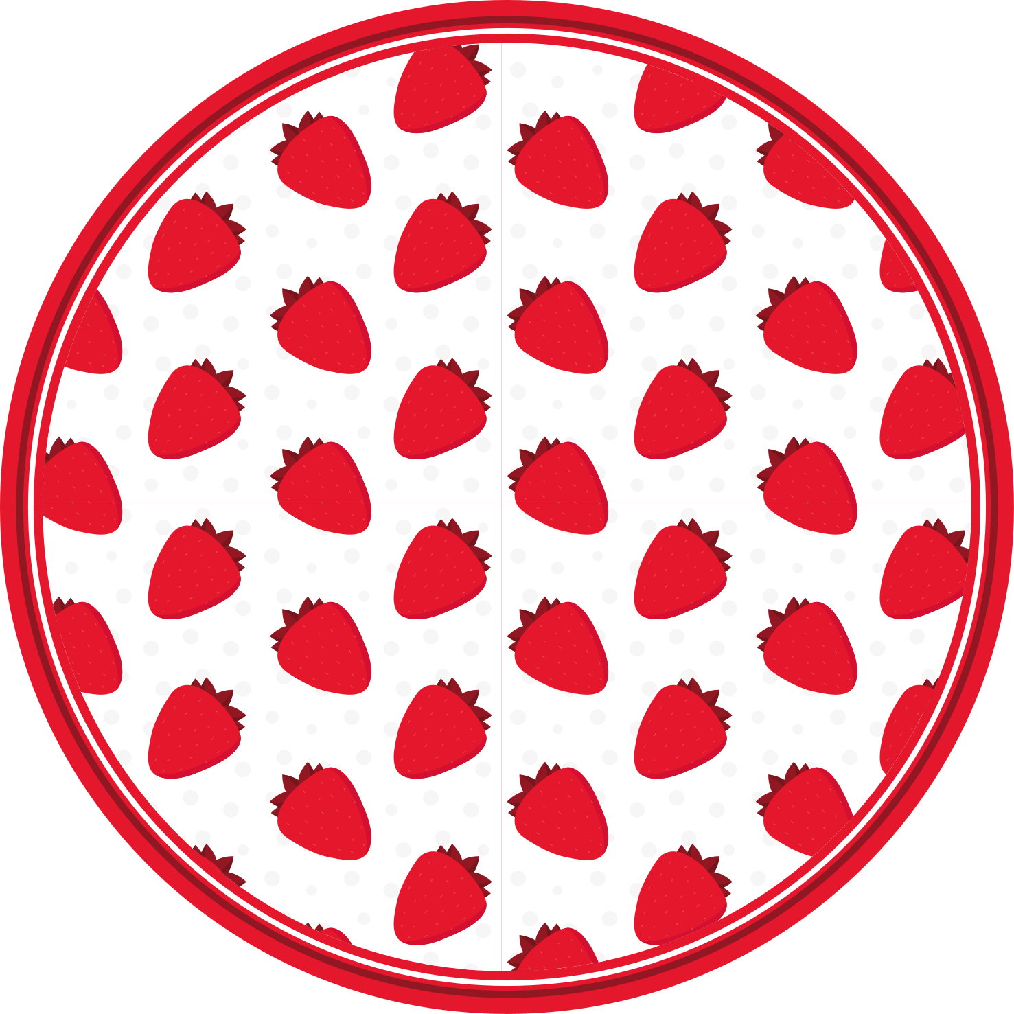 Tappeto vinile animali modello fragola - TenStickers