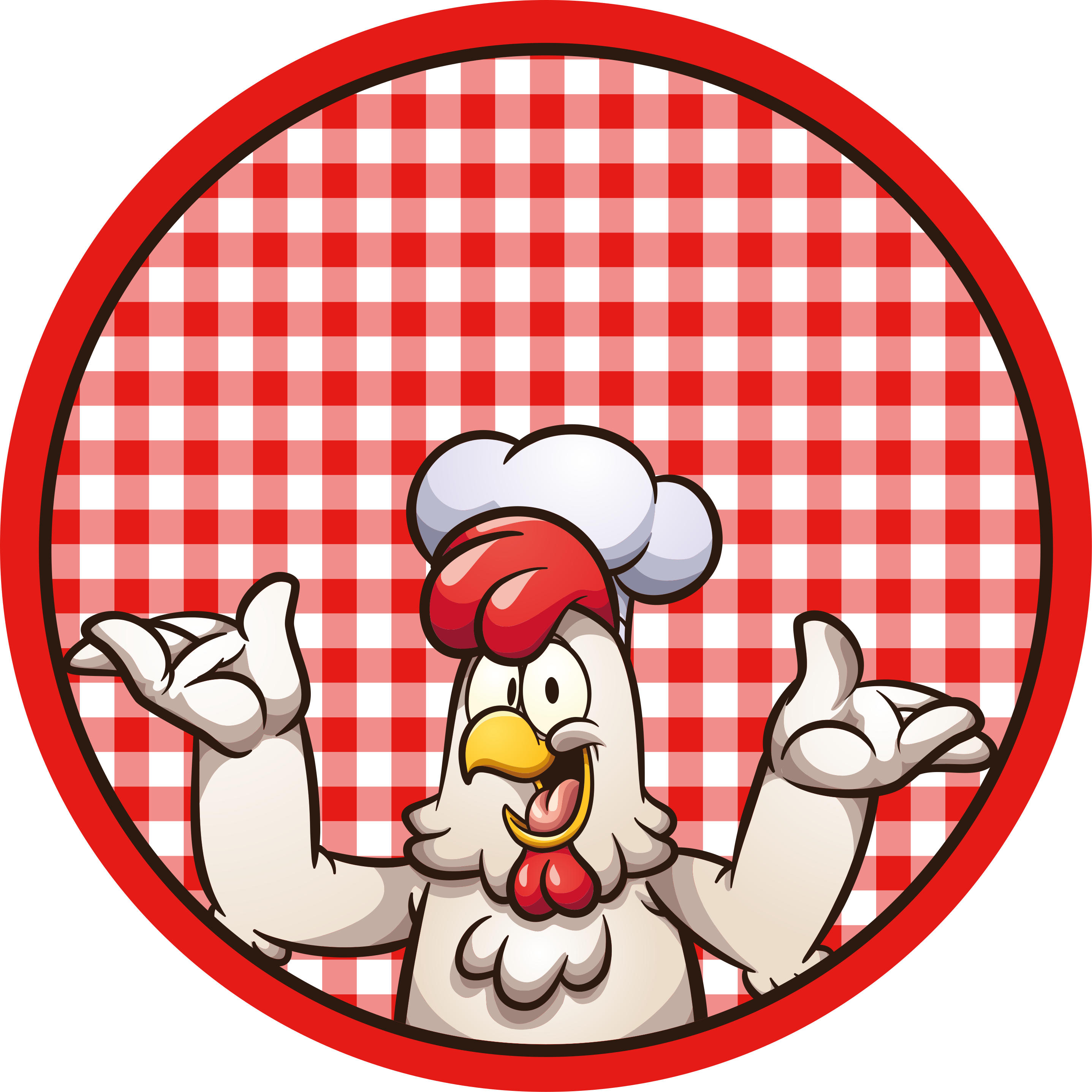 Tappeto pvc cucina allegro cuoco di pollo - TenStickers