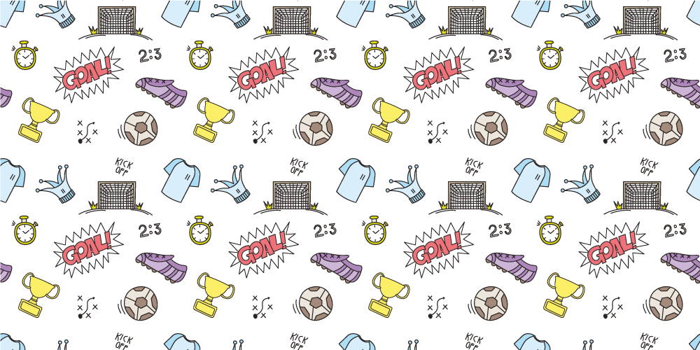 Tappeto vinile giochi tema dei simboli sportivi - TenStickers