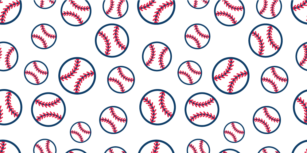 Tappeto vinile giochi modello da baseball - TenStickers