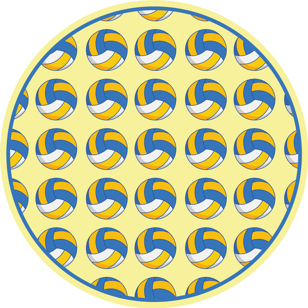 Tappeto vinile giochi motivo della pallavolo - TenStickers