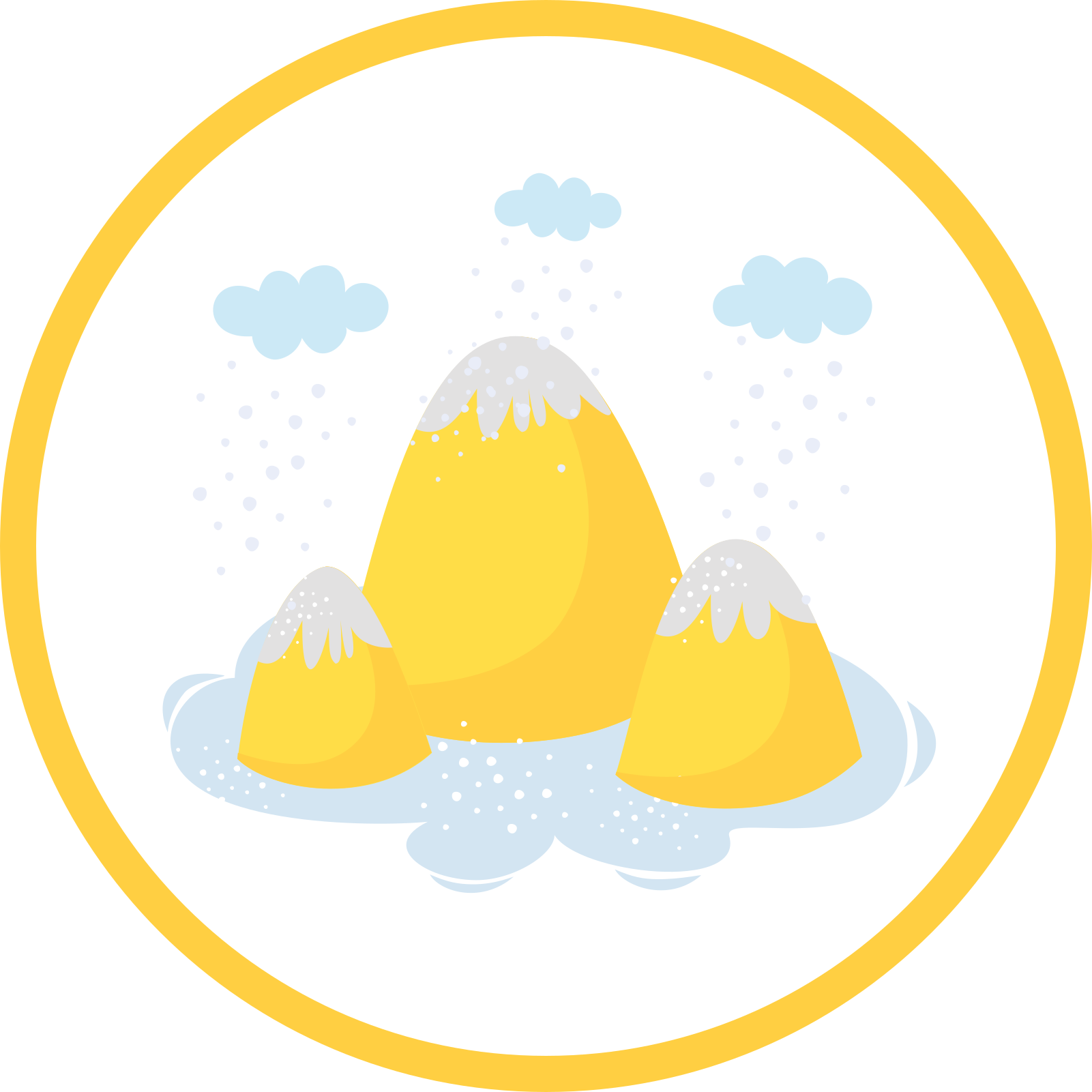 Tappeto vinile per bambini allegro scenario montano - TenStickers