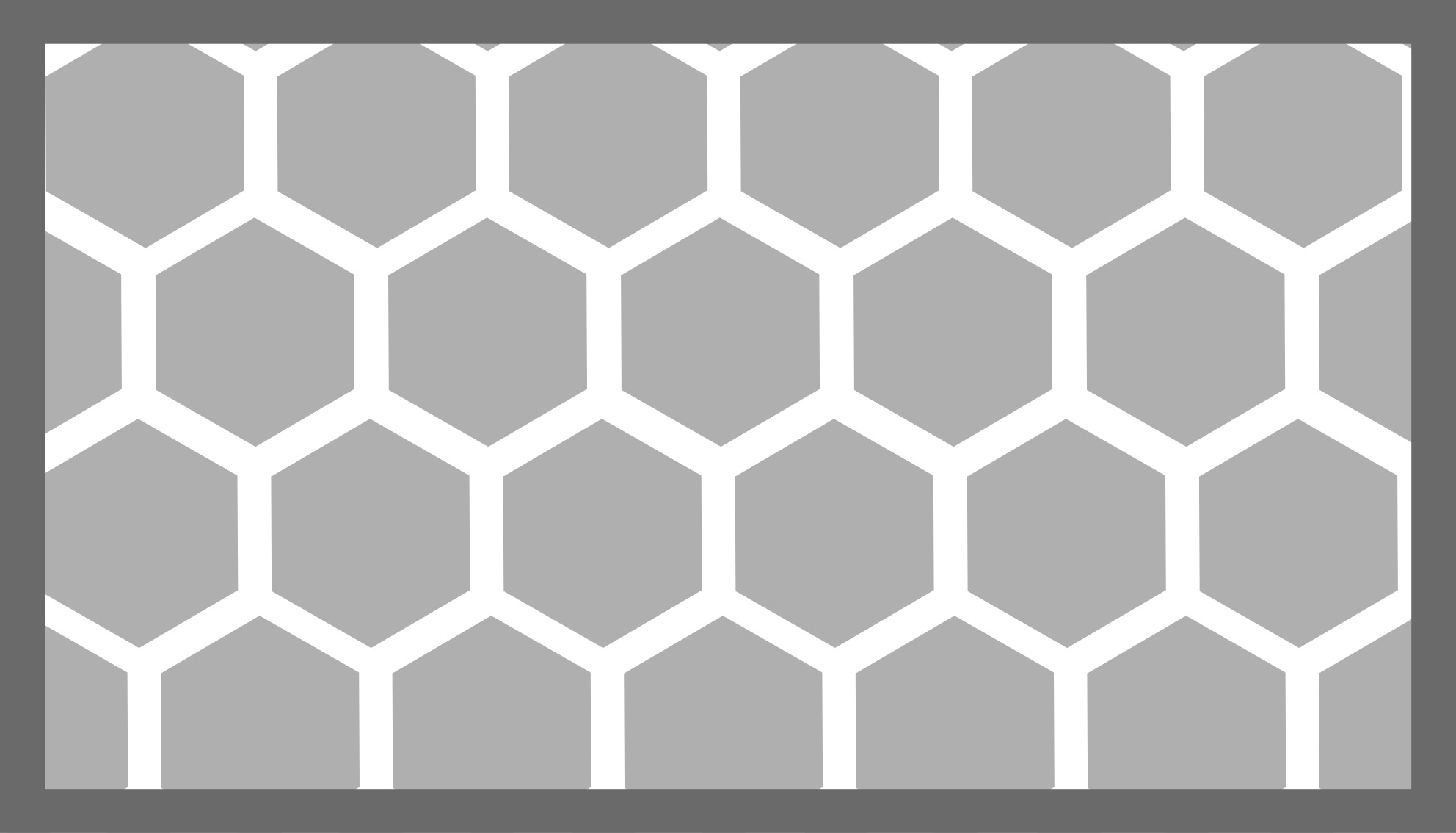 Tappeto vinile geometrico configurazione esagonale - TenStickers