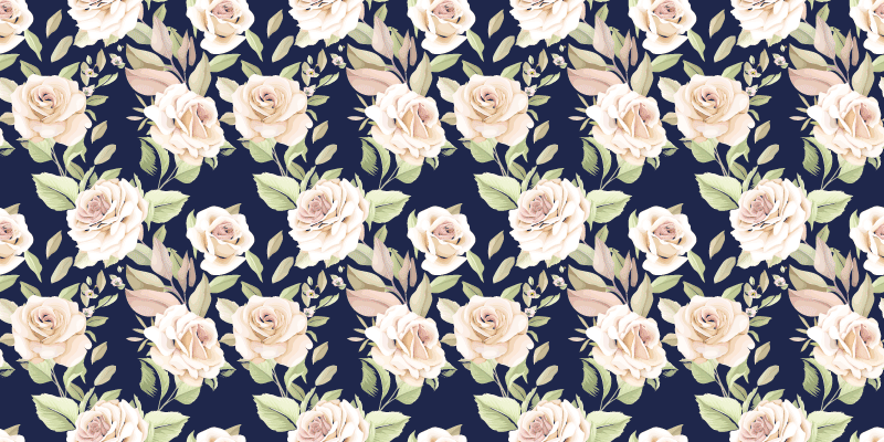 Tappeto vinile natura elegante componente floreale - TenStickers