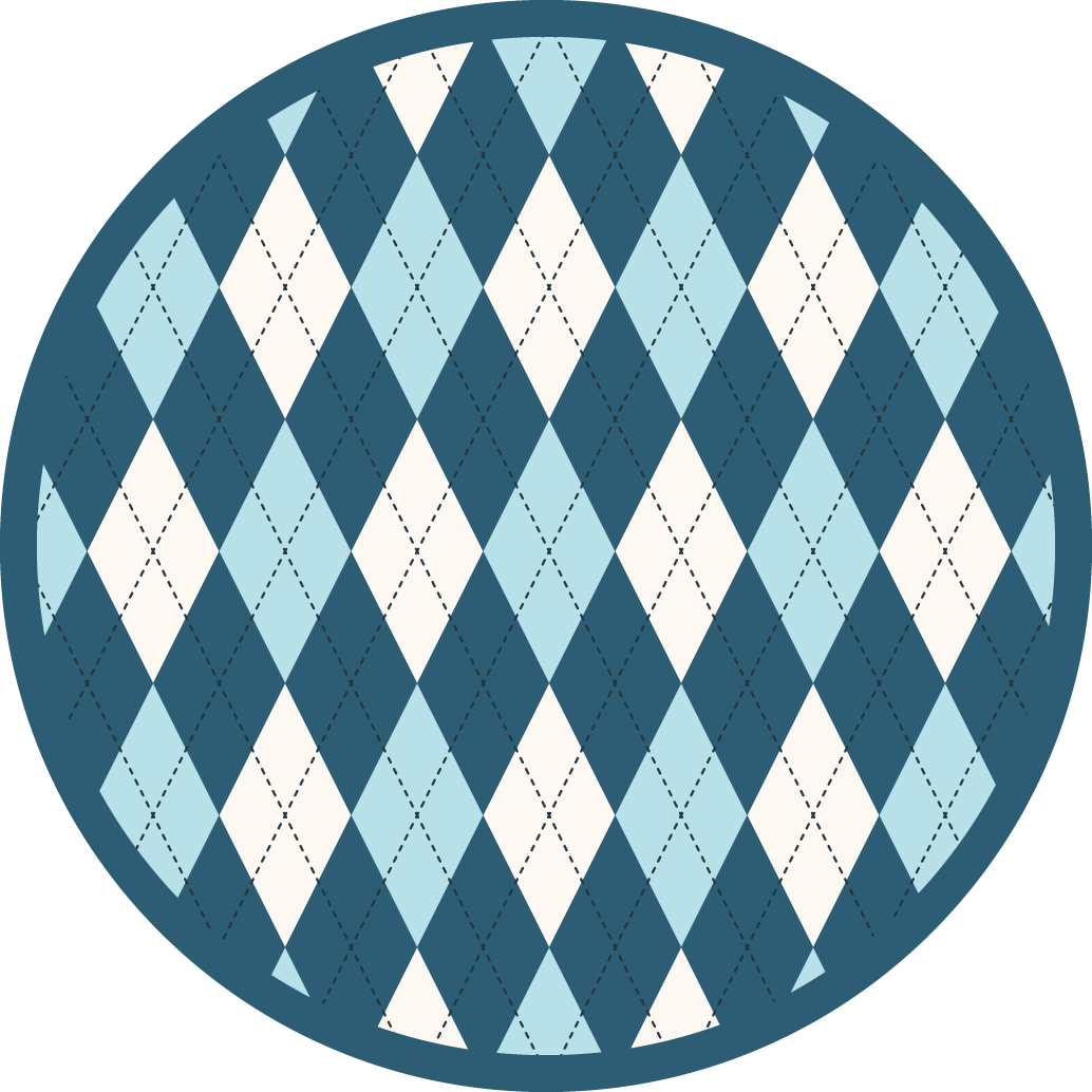 Tappeto vinile geometrico eleganza del motivo a rombi - TenStickers