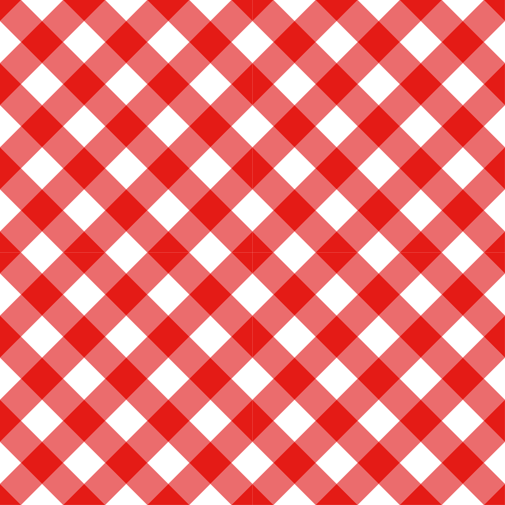 Tappeto vinile strisce motivo a quadri cremisi - TenStickers