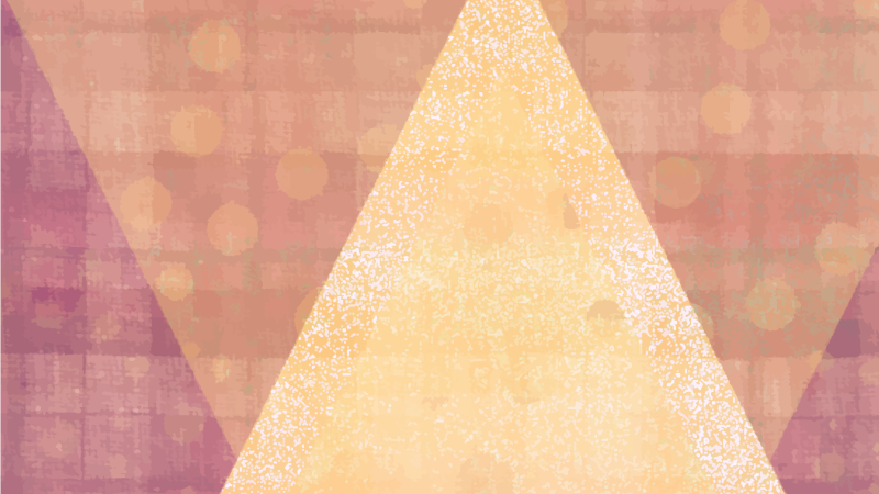 Tappeto vinile geometrico schema di colori triangolare - TenStickers