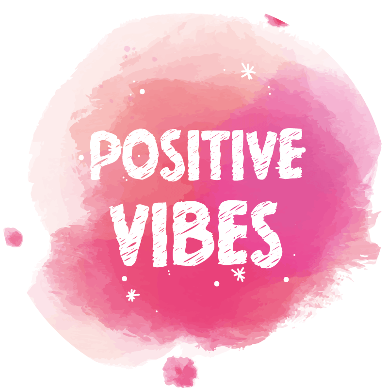 Tappeto in vinile con scritta positive vibe - TenStickers