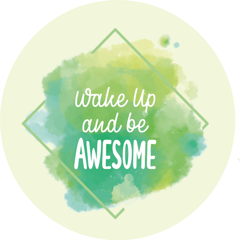 Tappeto in vinile con scritta motivazionale - TenStickers