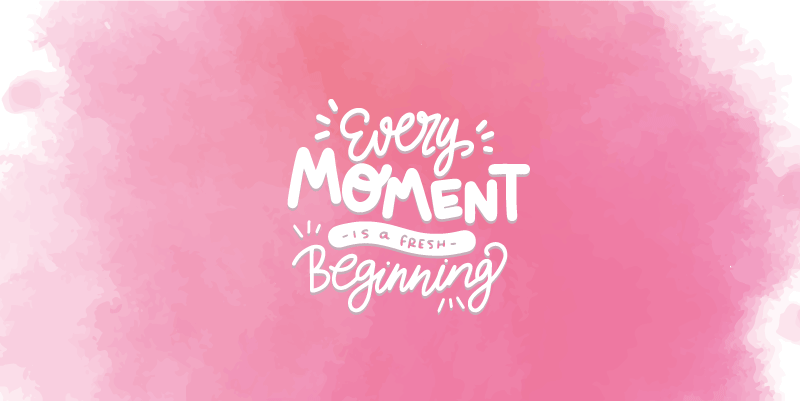 Tappeto vinile frase ogni istante nuovo - TenStickers