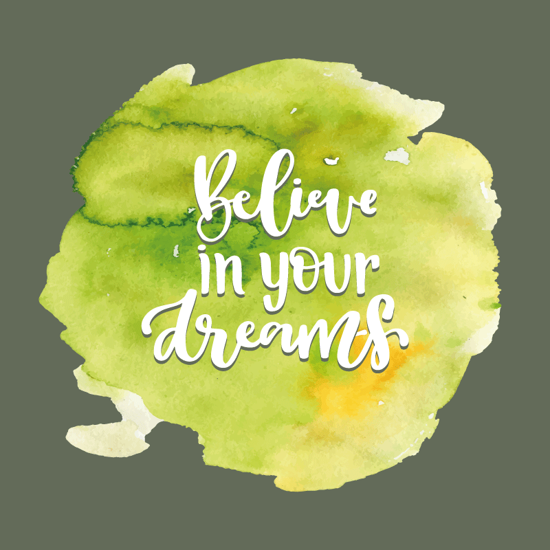 Tappeto vinile frase fiducia nelle aspirazioni - TenStickers