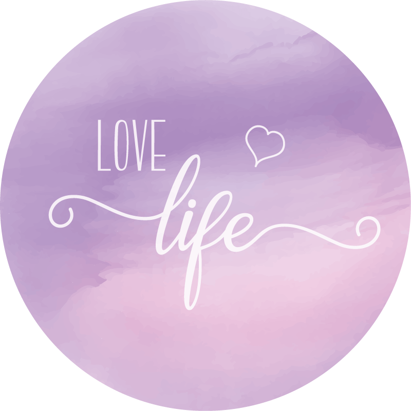 Tappeto vinile frase dare valore alla vita - TenStickers