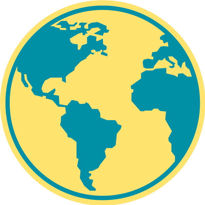 Tappeto vinile rotondo mappa geografica del mondo - TenStickers