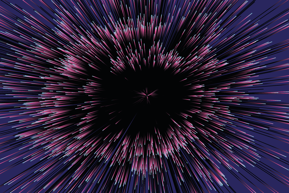 Tappeti vinile motivi effetto burst dinamico - TenStickers