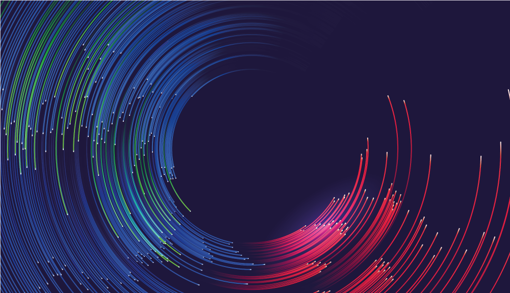 Tappeto vinile moderno onde di colore vorticose - TenStickers