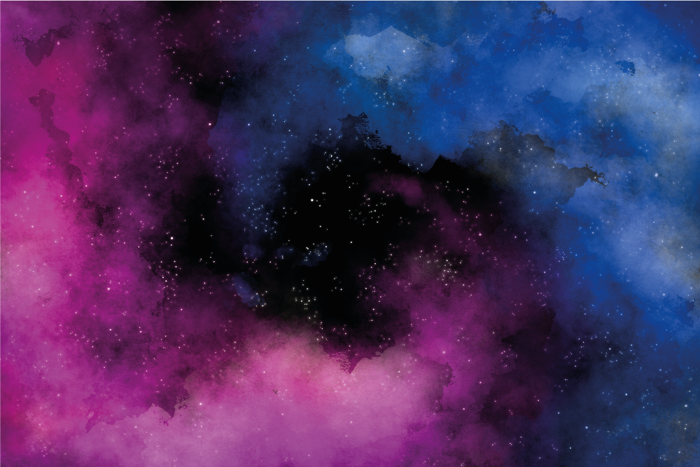 Tappetto vinile stelle cielo notturno cosmico - TenStickers