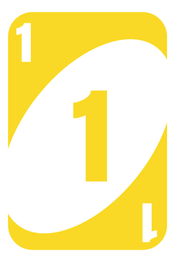 Tappeto vinile giochi numero uno giallo - TenStickers