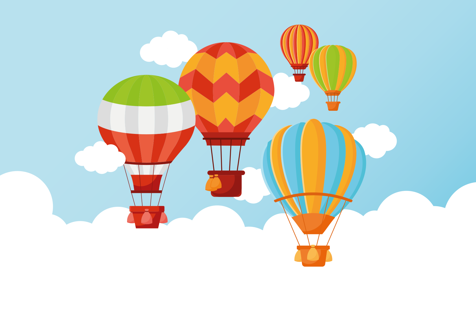 Tappeto vinile per bambini aria calda colorata - TenStickers