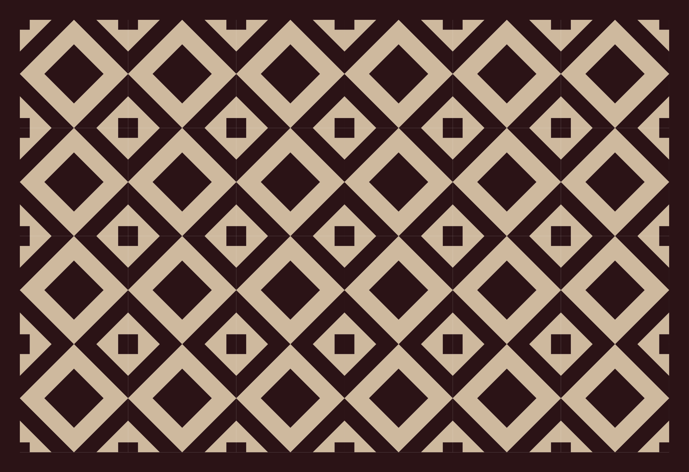 Tappeto vinile geometrico illustrazione con motivo a rombi - TenStickers