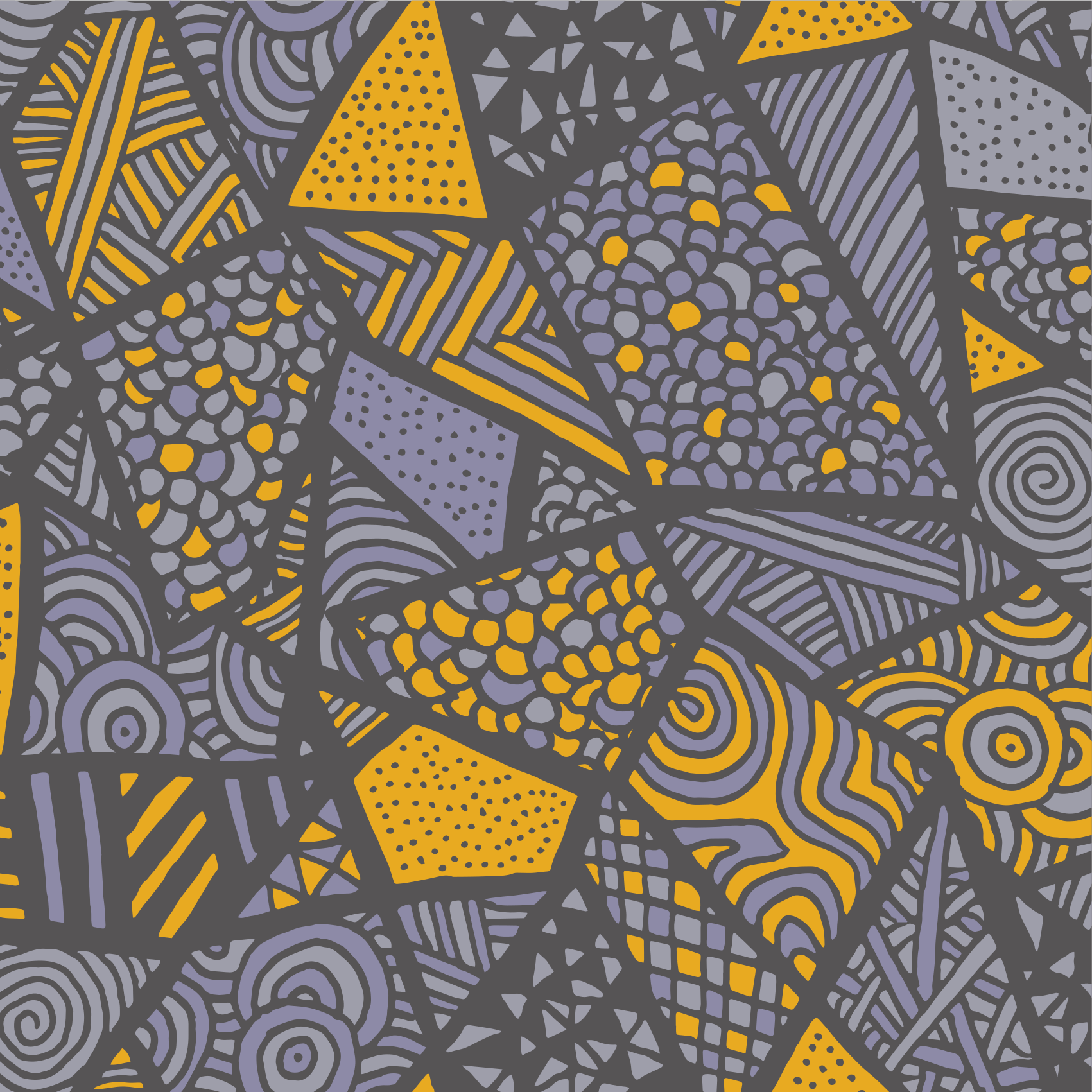 Tappeto vinile geometrico forme grigie dinamiche - TenStickers