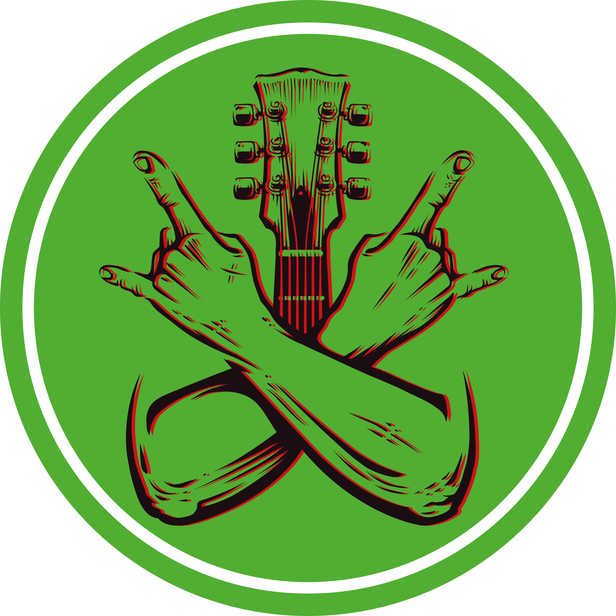 Tappeto vinile rotondo gesto di oscillazione - TenStickers