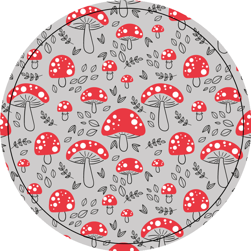 Tappeto vinile natura funghi affascinanti - TenStickers