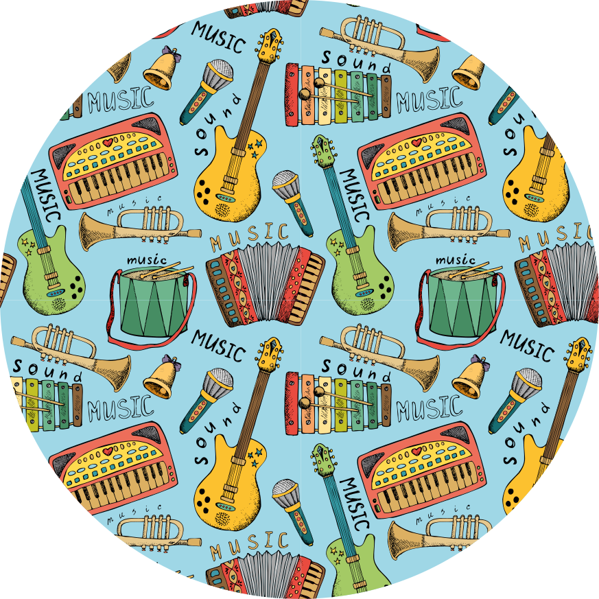Tappeto vinile per bambini divertimento musicale - TenStickers