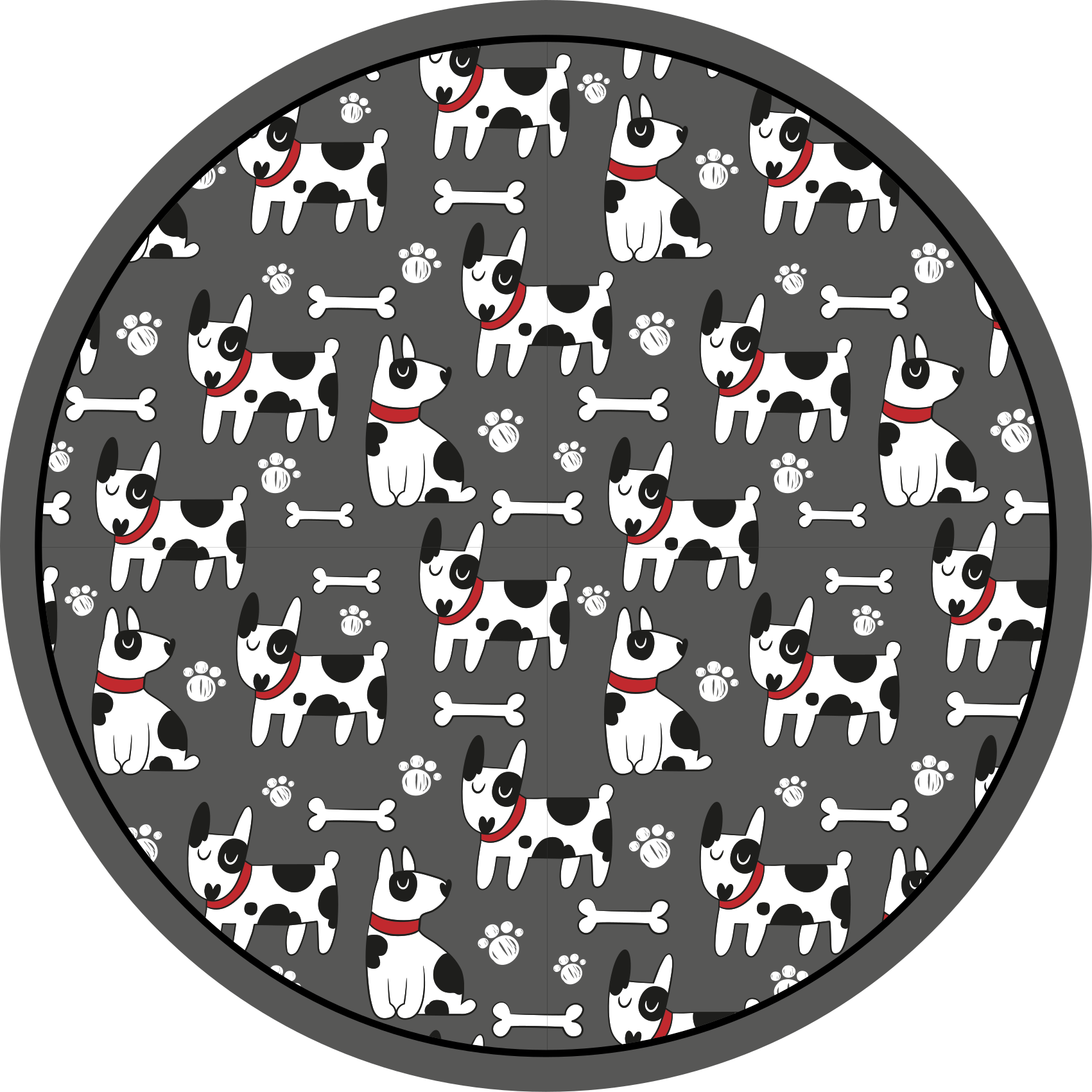 Tappeto vinile per bambini modelli di cani giocosi - TenStickers
