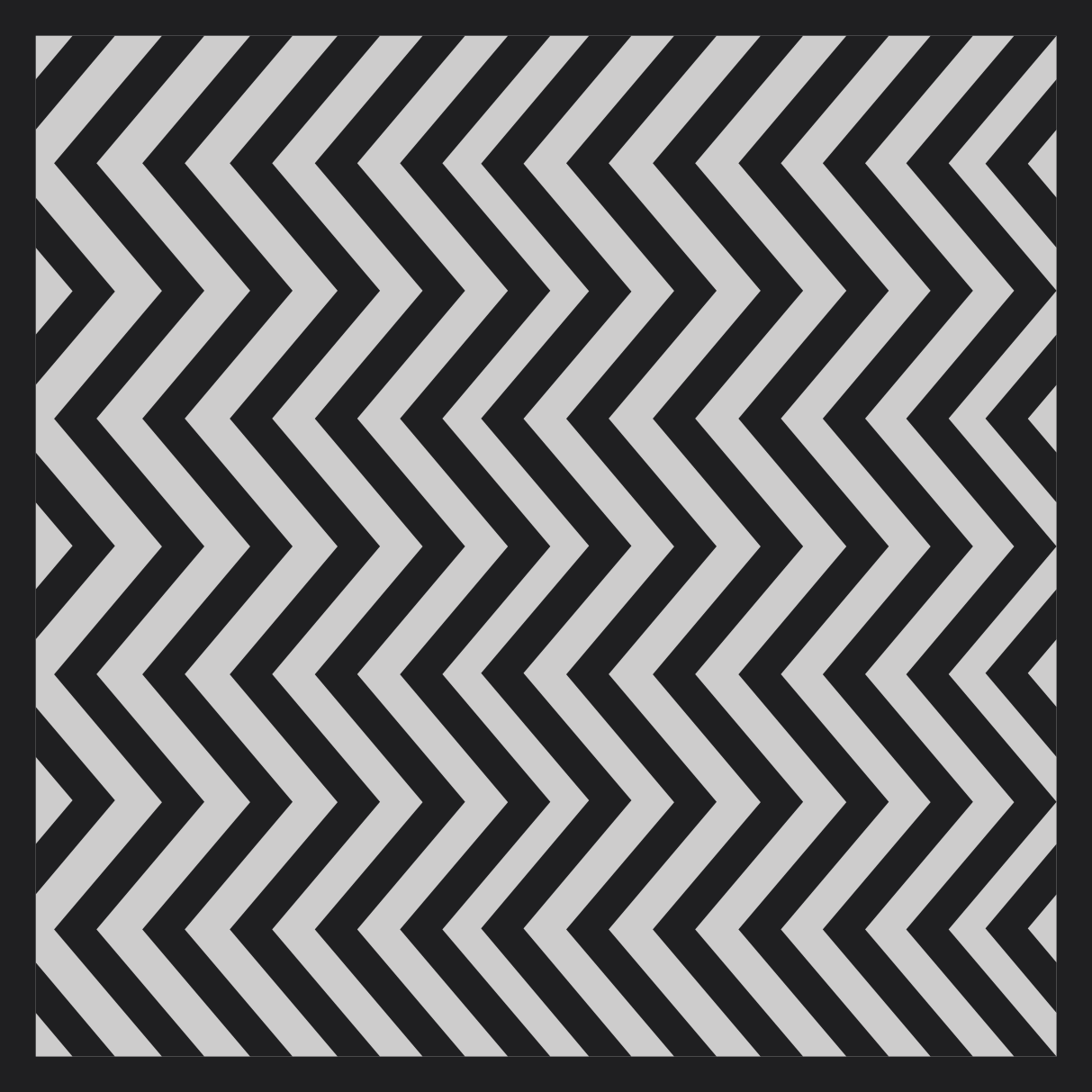 Tappeto vinile geometrico zigzag nero e grigio - TenStickers
