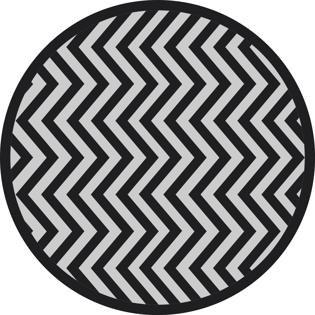 Tappeto vinile geometrico motivo dinamico a chevron - TenStickers