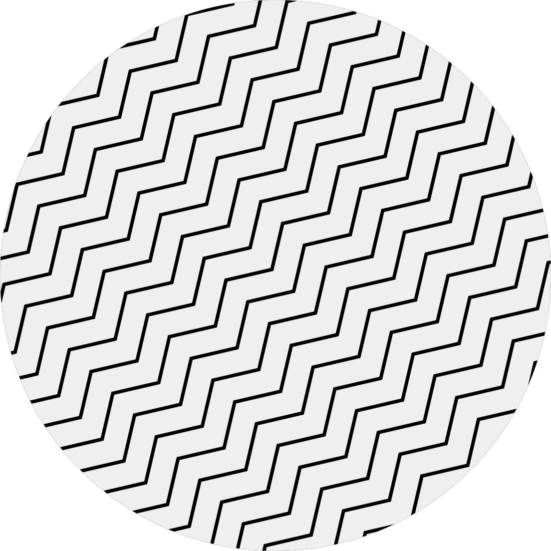 Tappeto vinile geometrico elemento zigzag - TenStickers