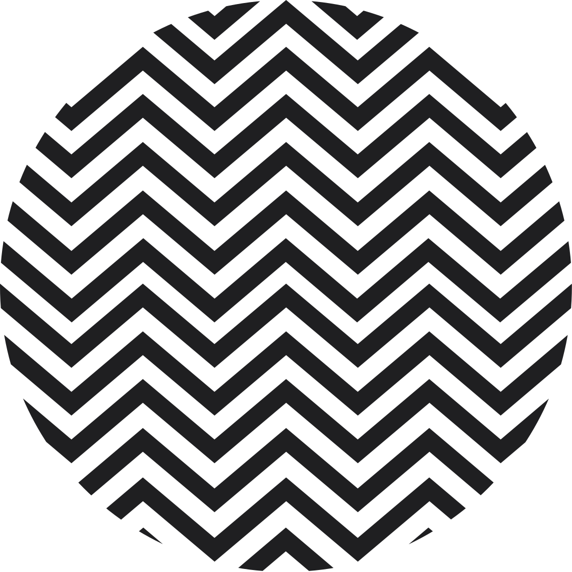 Tappeto vinile geometrico motivo chevron - TenStickers
