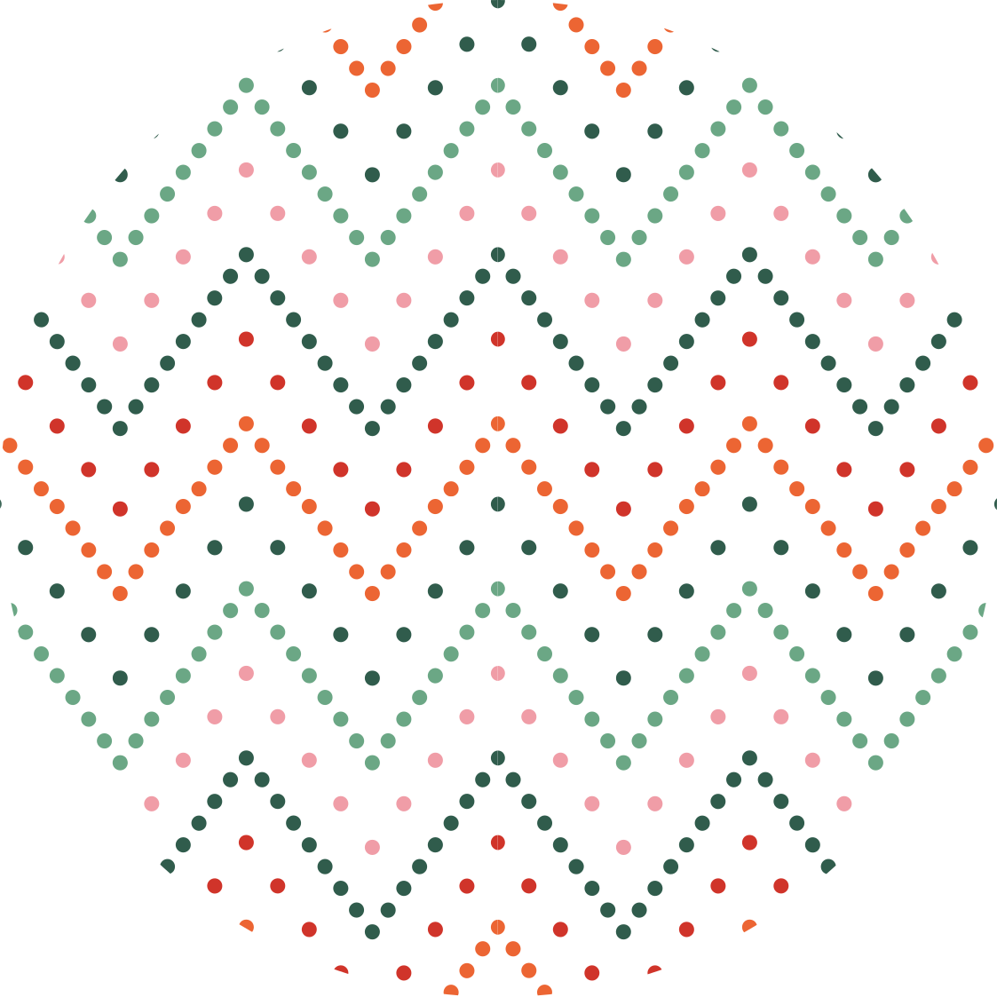 Tappetto vinile stelle motivo a pois chevron - TenStickers