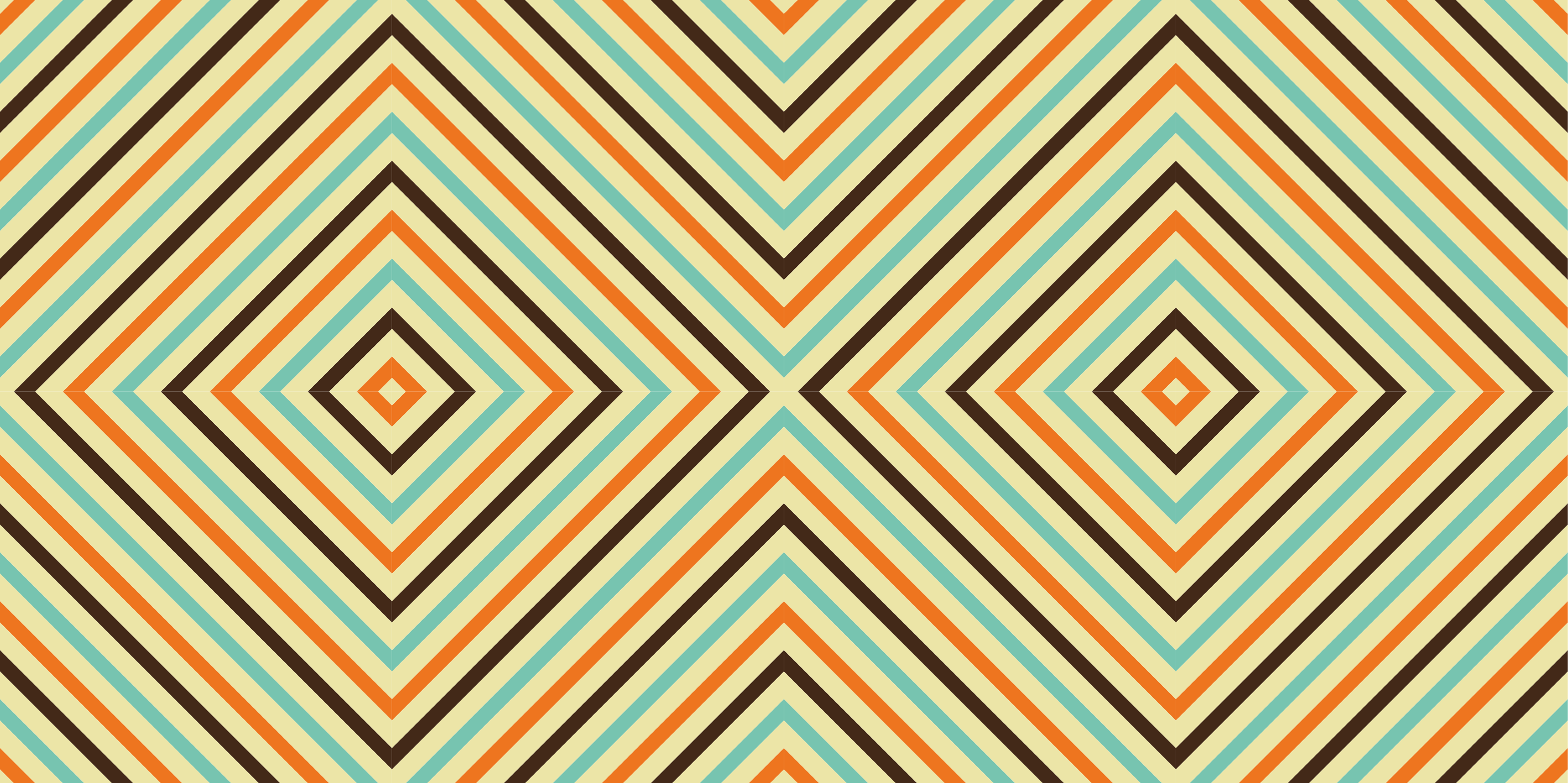 Tappeto vinile geometrico strisce a motivo a rombi - TenStickers