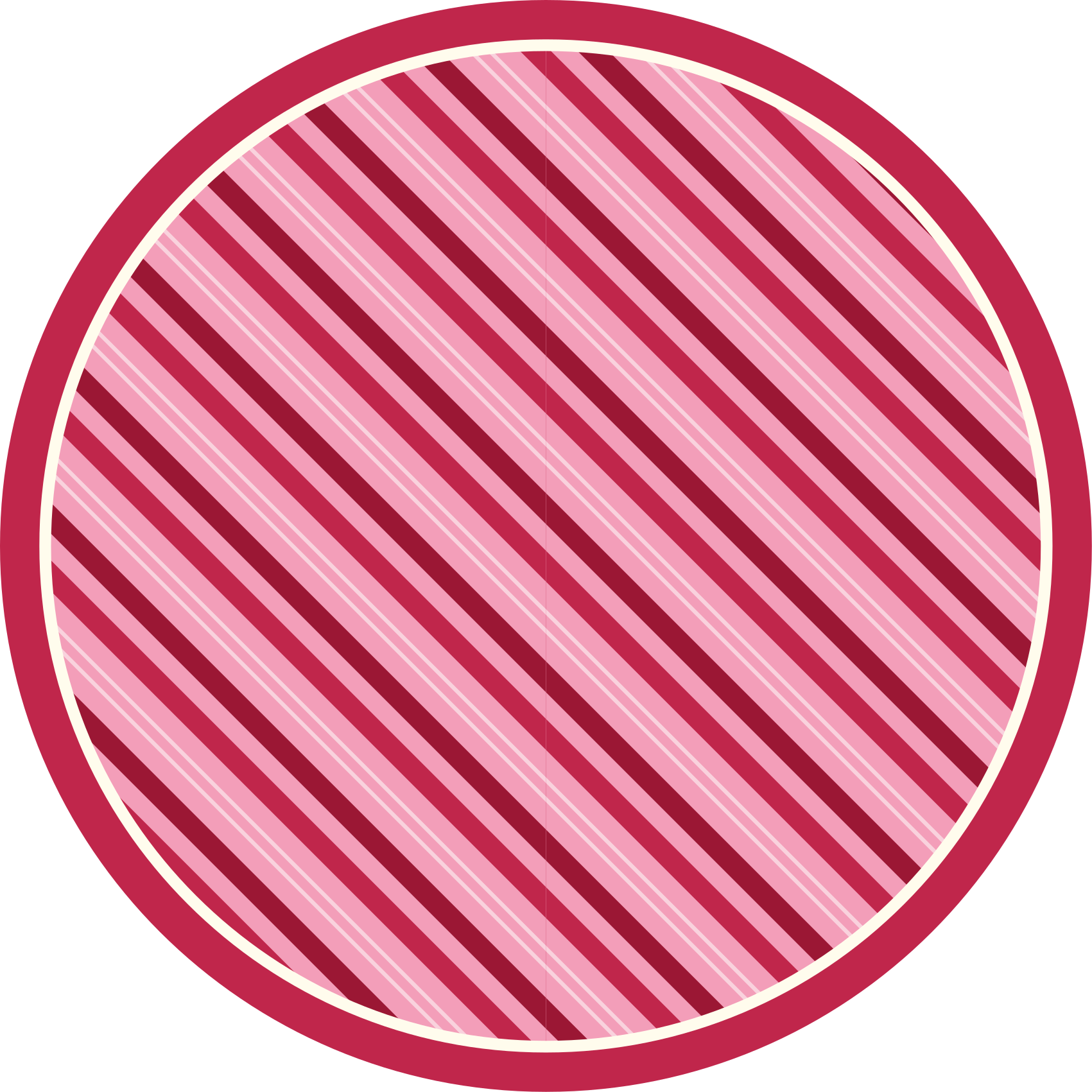 Tappeto vinile per bambini eleganza a strisce rosa - TenStickers