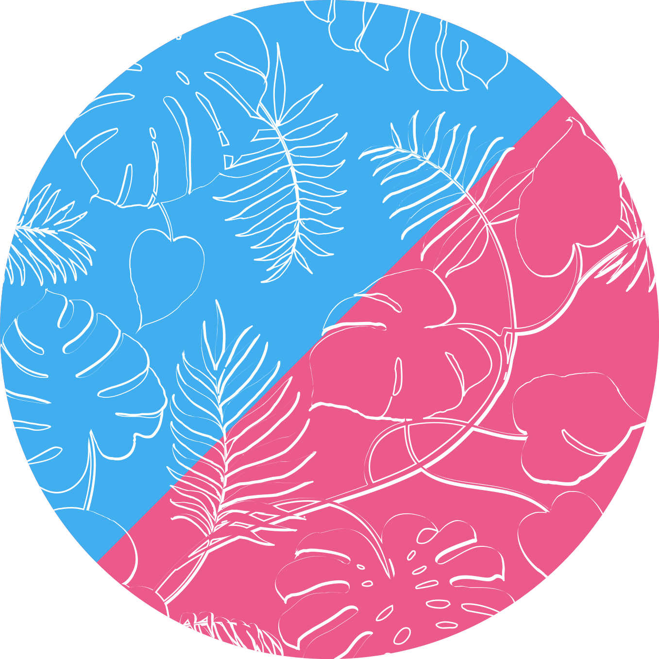 Tappeto vinile natura tropici fogliosi - TenStickers