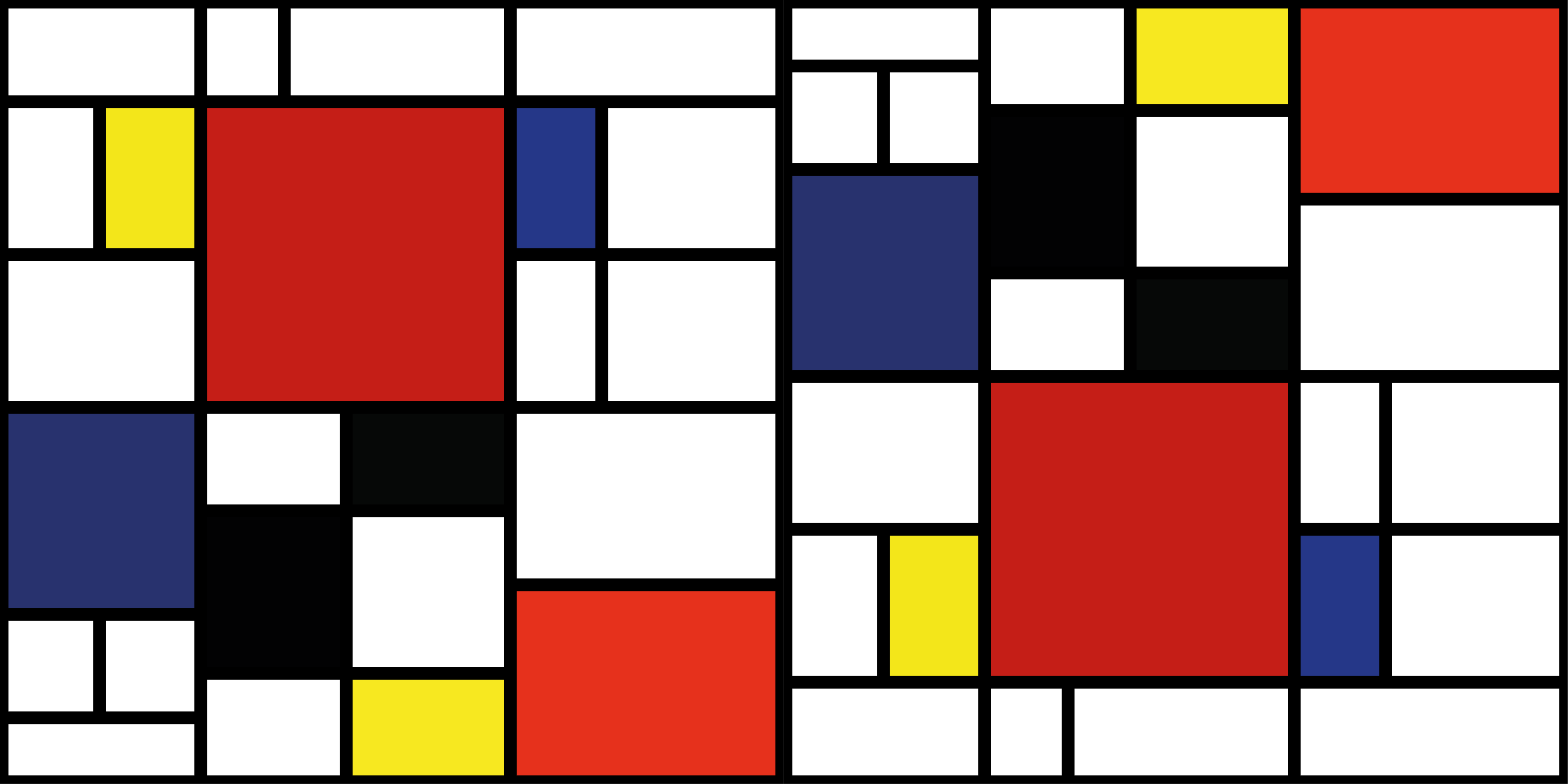 Tappeto vinile moderno motivo a blocchi di colore - TenStickers