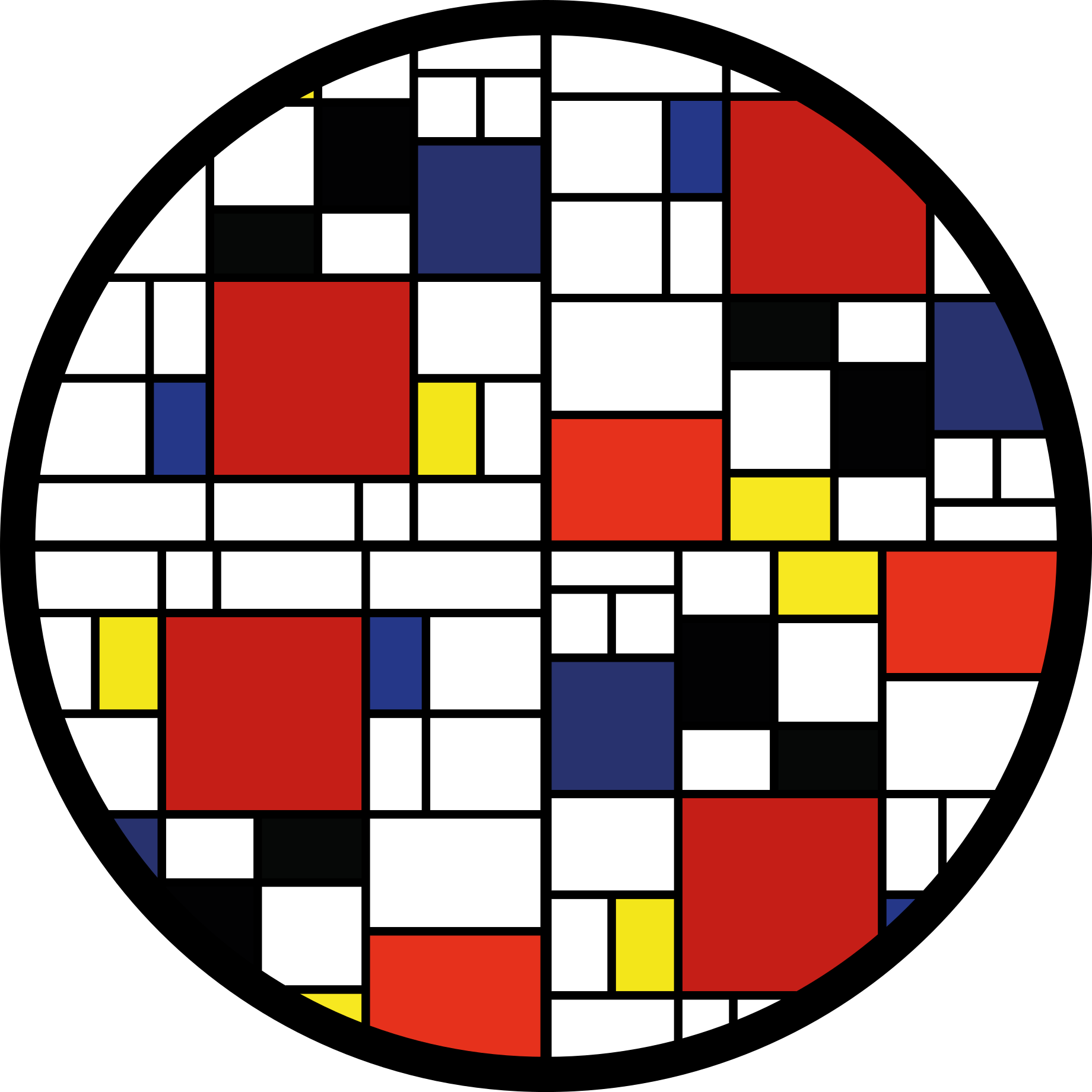 Tappeto vinile moderno design a blocchi di colore - TenStickers