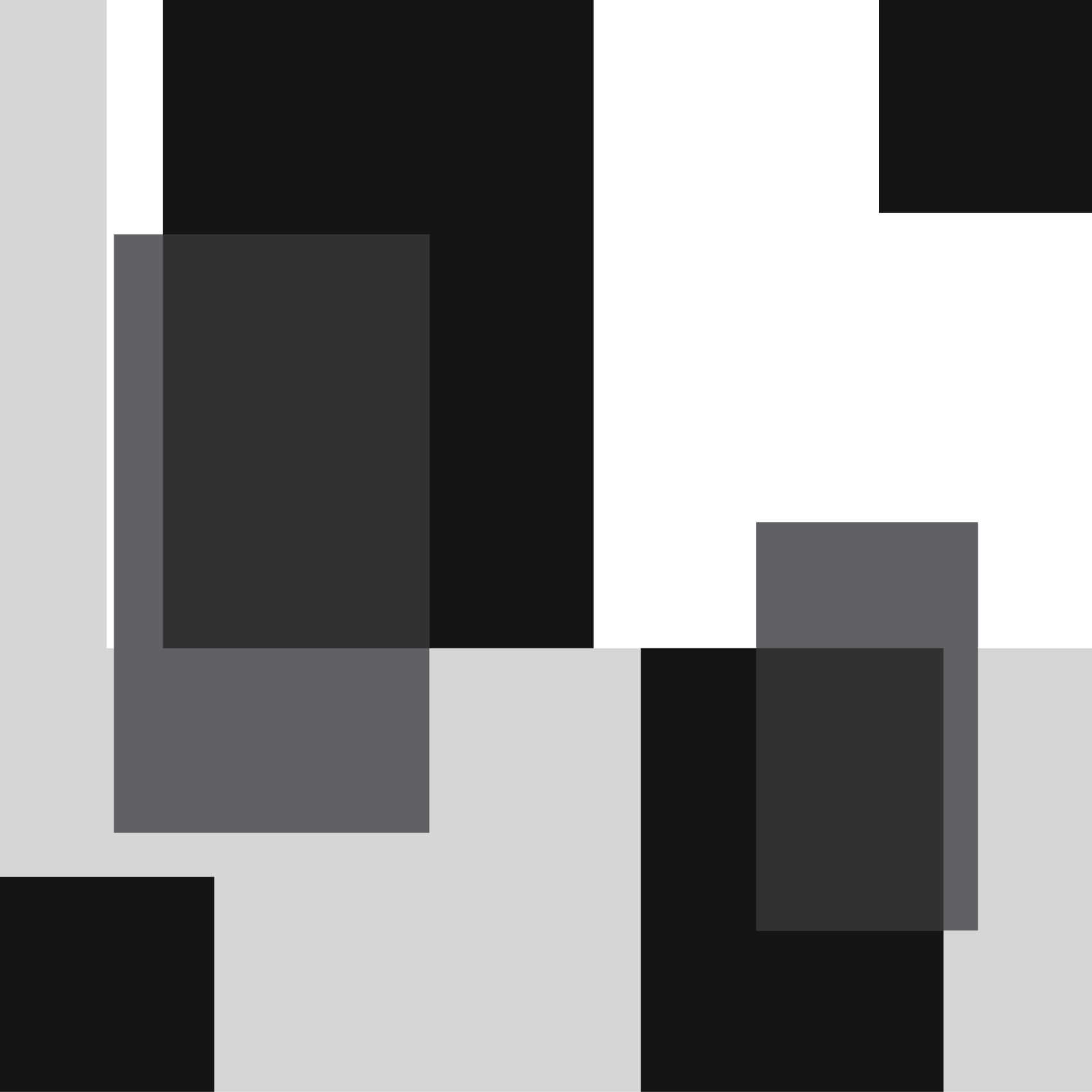 Tappeto vinile minimalista layout quadrato monocromatico - TenStickers