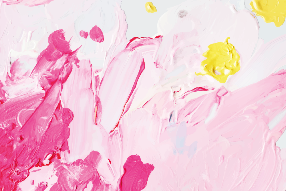 Tappeto vinile natura sfumature floreali astratte - TenStickers