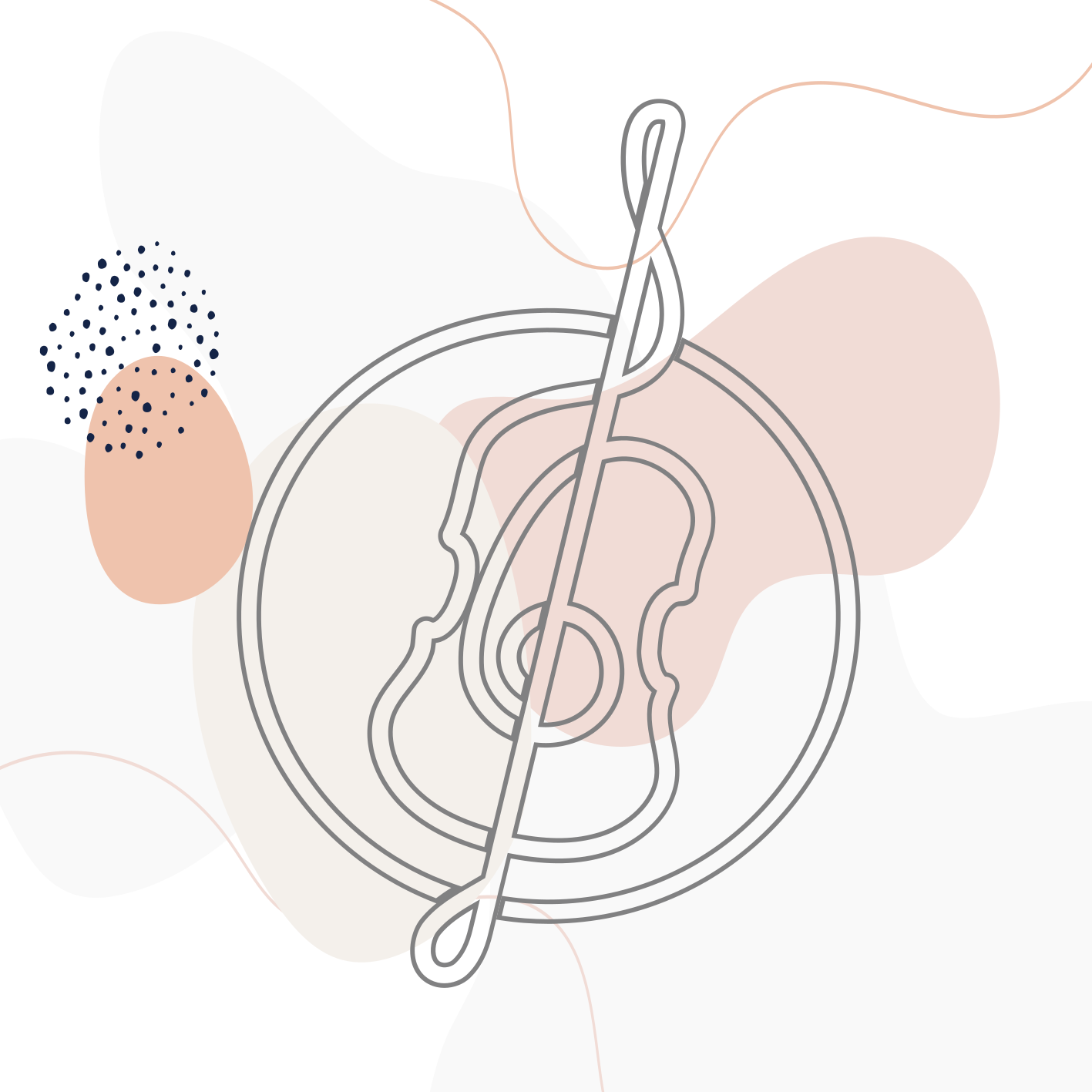 Tappeto vinile moderno schema di note musicali - TenStickers