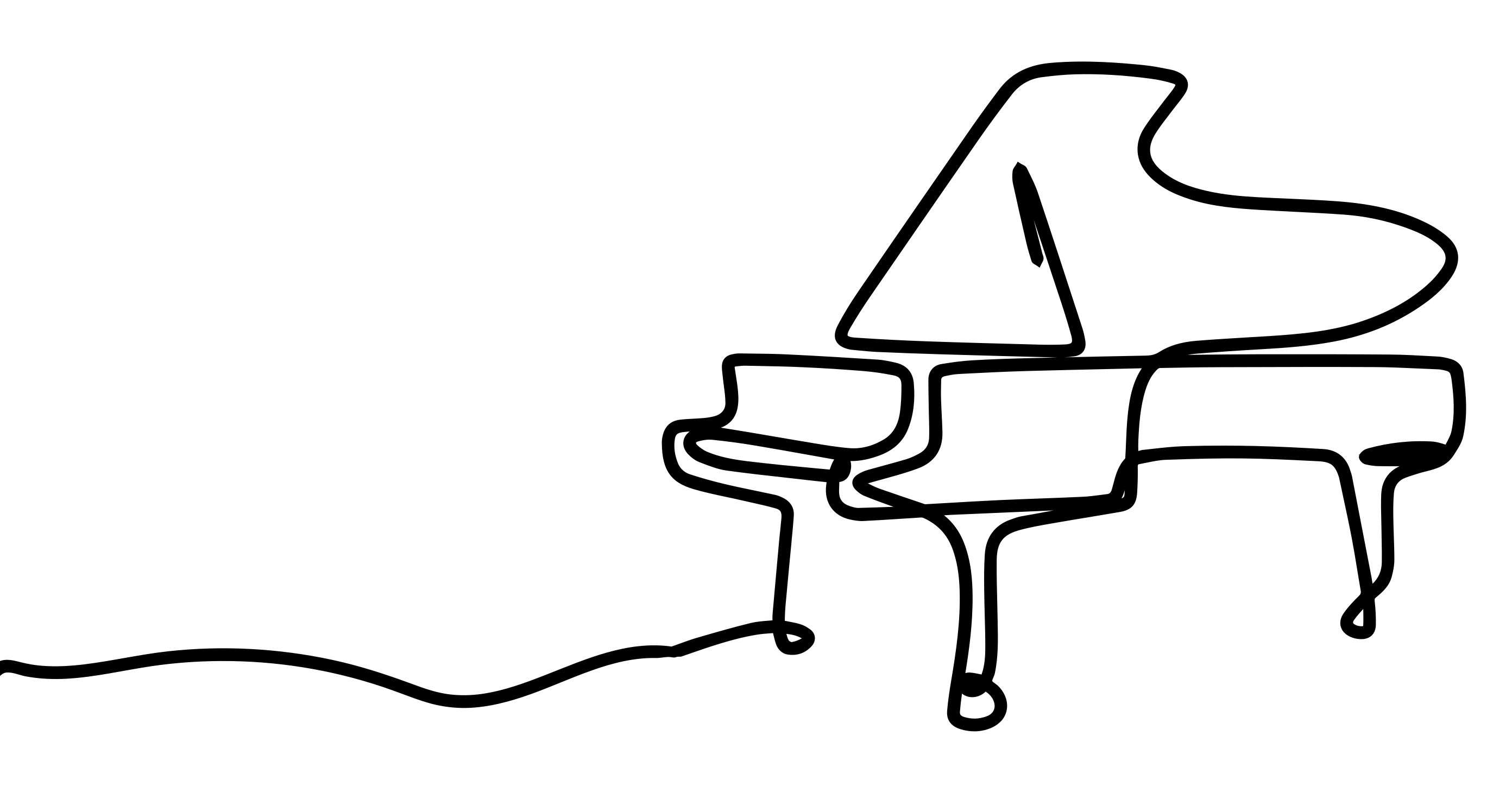 Tappeto vinile moderno illustrazione contorni piano - TenStickers