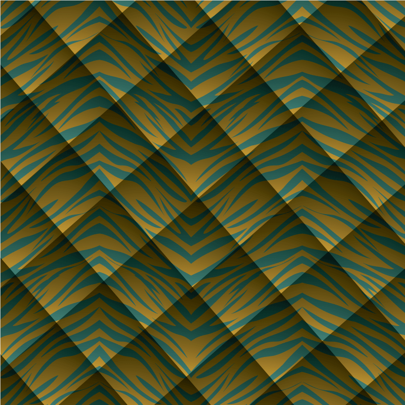 Tappeto vinile stampa animale fusione zebra - TenStickers