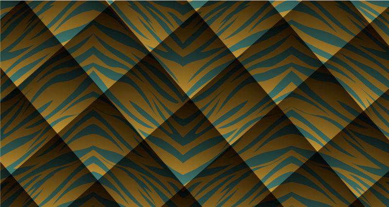 Tappeto vinile stampa animale concetto di striscia di tigre - TenStickers