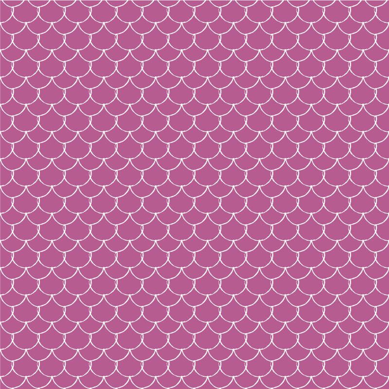 Tappeto vinile stampa animale squame di sirena rosa - TenStickers