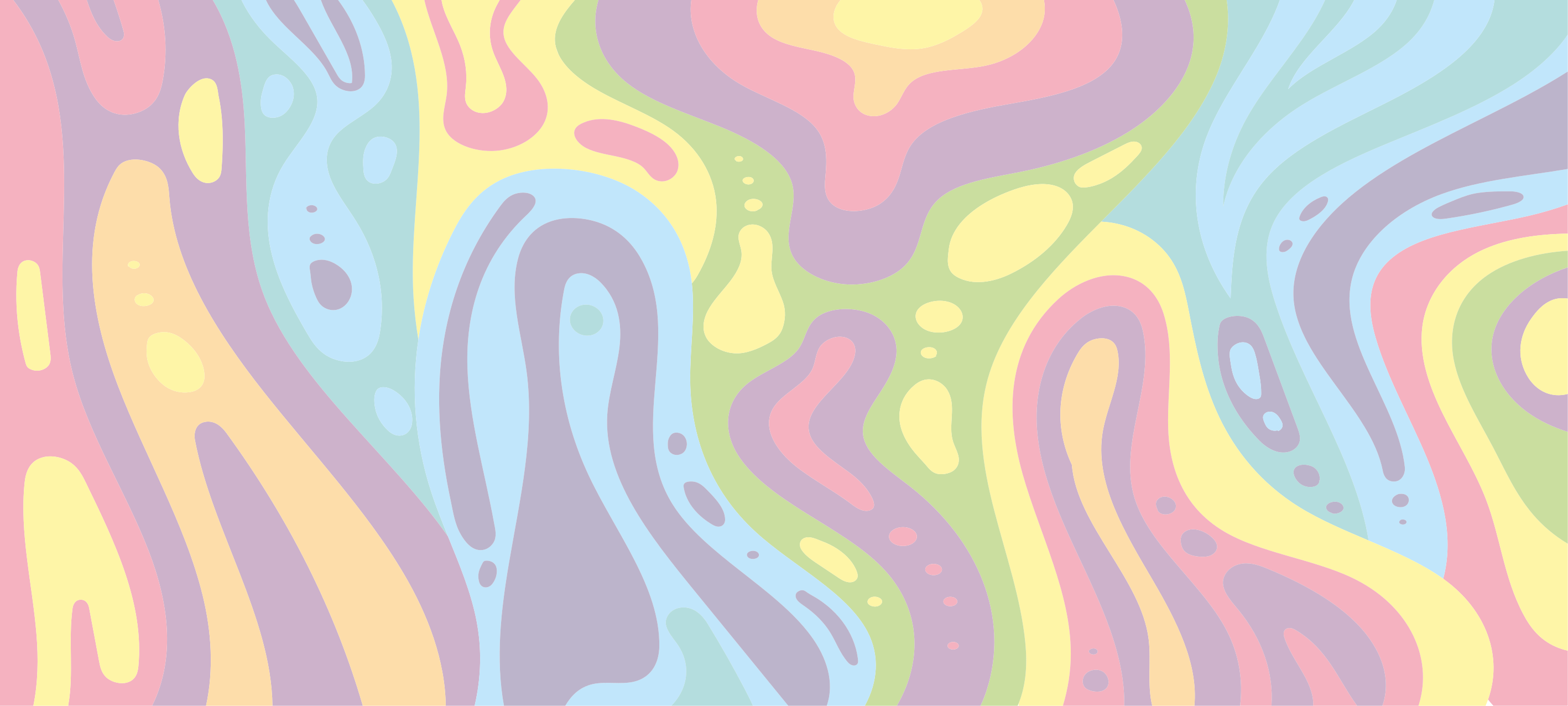 Tappeto vinile per bambini onde astratte colorate - TenStickers