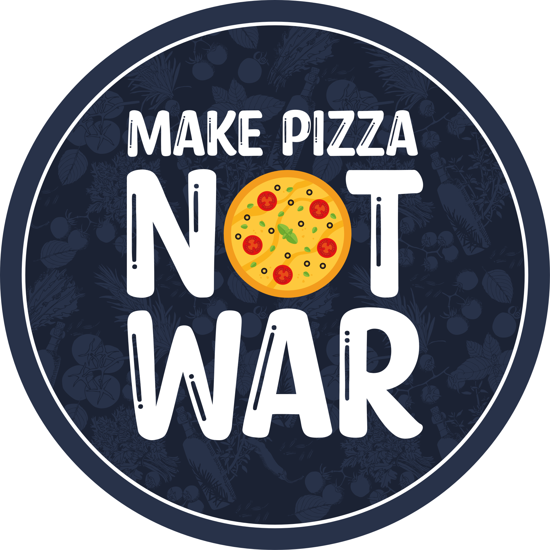 Tappeto vinile frase non fare la pizza - TenStickers