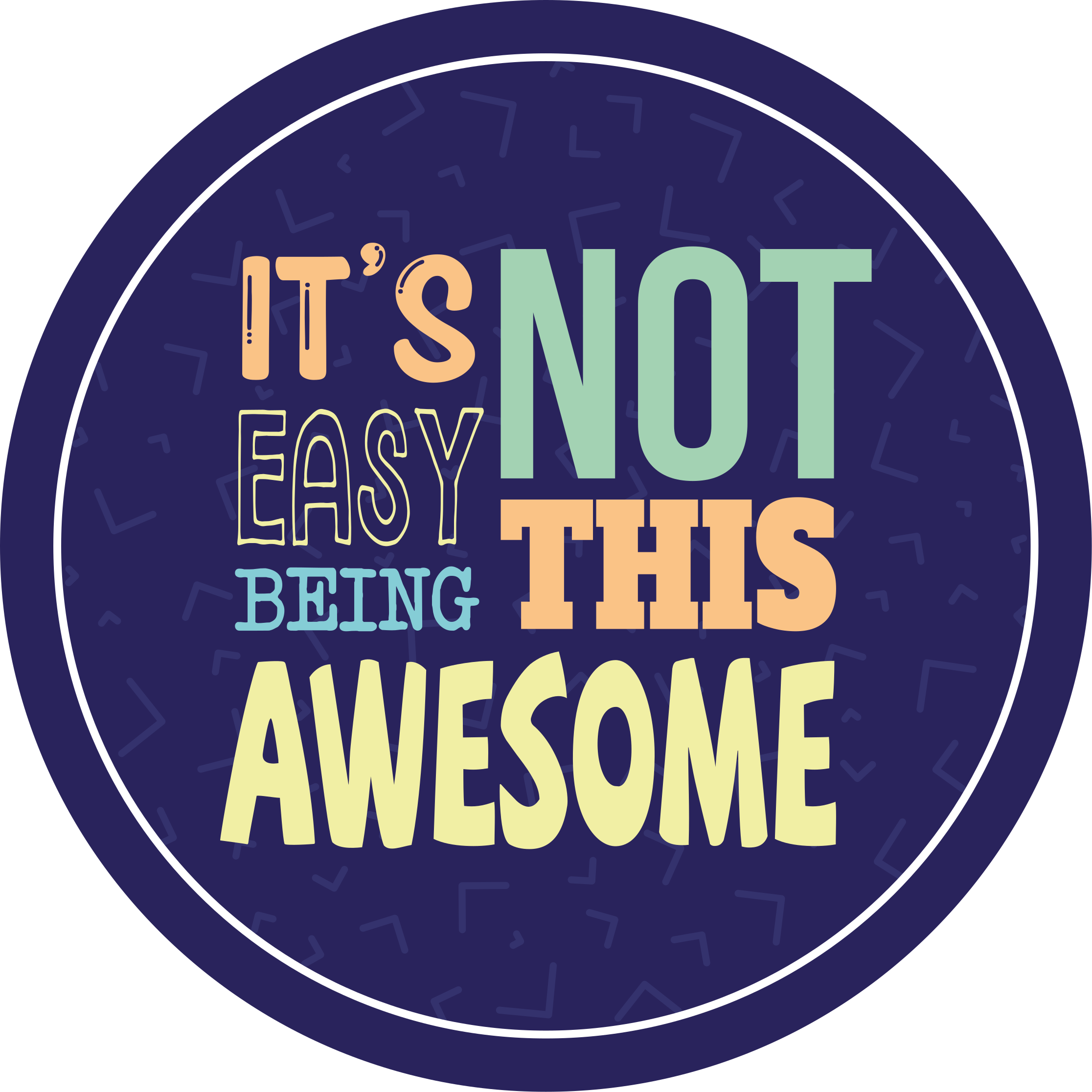 Tappeto vinile frase non è facile essere così fantastici - TenStickers