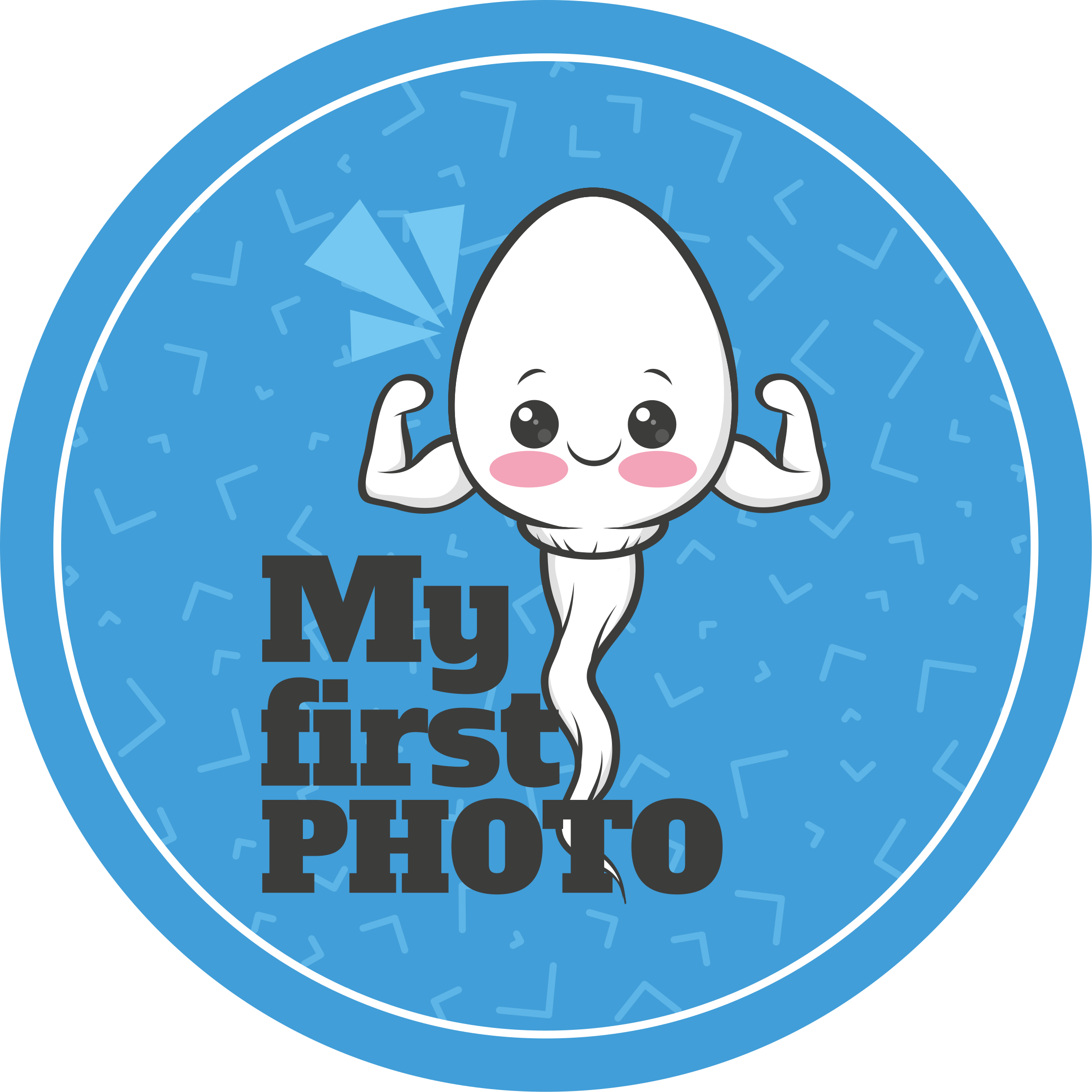 Tappeto vinile frase la mia prima foto - TenStickers